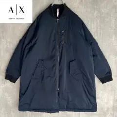 【極美品】ARMANI EXCHANGE　ロング丈　ボンバージャケット　中綿入り