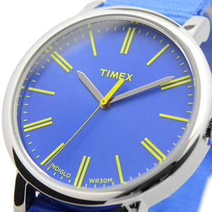 訳有特価！2【TIMEX タイメックス】T2P362 新品未使用 海外モデル クラシックラウンド メンズ レディース キッズ 青色 腕時計 watch 