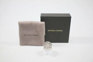 ◎ 中古品 BOTTEGA VENETA ボッテガヴェネタ シルバー 925 リング 17号 576457 V5070 8117 指輪 アクセサリー メンズ レディース