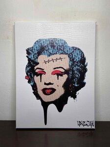 DEATH NYC 額付き 世界限定100枚 アートポスター dolk モンロー Marilyn Monroe ルイヴィトン supreme ウォーホル 布 現代アート