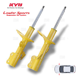 KYB カヤバ ローファースポーツ ショック (フロント) MOVE ムーヴ/カスタム L175S/L185S KF-VE 06/10～ 2WD/4WD車 (WST5383R.L/WST5383R.L