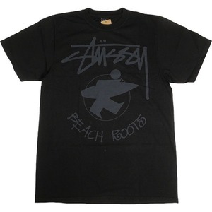 STUSSY ステューシー 24SS BEACH ROOTS TEE PIGMENT DYED BLACK Tシャツ 黒 Size 【L】 【新古品・未使用品】 20800376