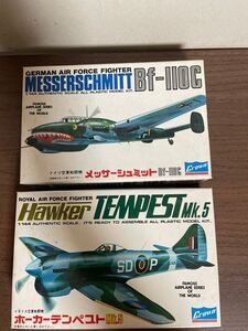 絶版品　クラウンモデル製　1/144 AUTHENTIC SCALE ホーカーテンペストＭｋ.５No.4 メッサーシュミットBF-110C No.5 2個まとめ売り