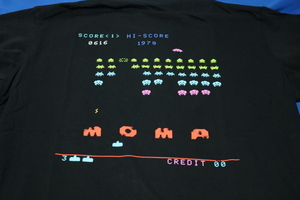 スペースインベーダー　黒　Tシャツ　メンズ　L　UNIQLO　ユニクロ　SPACE　INVADERS　MoMA UT　新品 未使用　