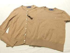 E83 Polo by Ralph Lauren ポロ ラルフローレン レディース アンサンブル ニット ◇ SP ベージュ系 トップス カーディガン カットソー ▼6L