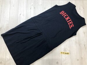 VIS ビス × Dickies ディッキーズ レディース ロゴプリント ノースリーブワンピース F 紺