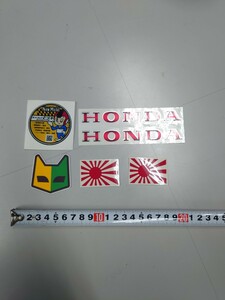 HONDA　マーシャル　日章　ヒヅキステッカーセット　暴走族　旧車會　街道レーサー　カフェレーサー　風防　外装　族ヘル　カスタム等にも