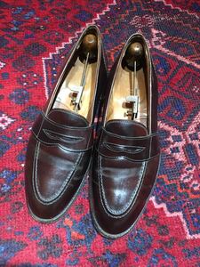 ALDEN×BROOKS BROTHERS CORDOVAN LEATHER COIN LOAFERオールデン×ブルックスブラザーズコードヴァンレザーコインローファー 10