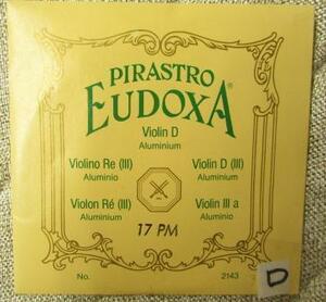PIRASTRO EUDOXA　　Violin弦　　D3 　Nr　2143　　　新品　