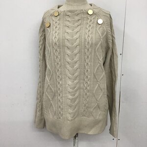 NATURAL BEAUTY BASIC M ナチュラルビューティベーシック ニット、セーター 長袖 017-9279001 ケーブル編み Knit Sweater 10083510