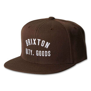 正規品!! BRIXTON(ブリクストン) WOODBURN NETPLUS SNAPBACK ブラウン/