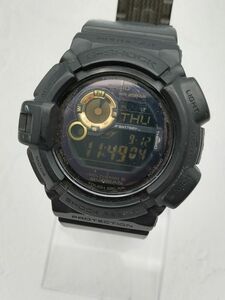 U128 1円～ 稼動品 カシオ CASIO G-SHOCK ジーショック GW-9300GB マッドマン タフソーラー デジタル 腕時計 黒 ブラック ラバーバルト