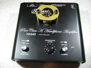 米国 Rolls Bellari Audio HA540 OTL 真空管 (12AX7) ヘッドフォンアンプ 新品