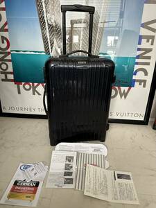 【即決/即納】！！付属品多数！！機内持ち込み！！RIMOWA リモワ SALSA サルサ TSAロック ディバイダー完備 濃紺 スーツケース 857.52 