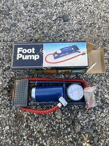 FOOT　PUMP　携帯　空気入れ 圧力計付き 自転車 小型 　風船　浮き輪　バイク　アウトドア