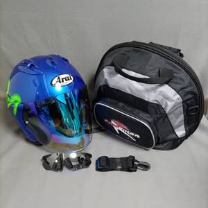 ▲　12/19　281778　Arai　ヘルメット　Ⅲ-7mm　forM/L　59.60CM未満　M2020D　DA219931　バッグ・サングラス付き