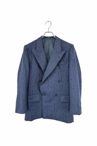 90‘s JUN stripe jacket ジュン テーラードジャケット ストライプ柄 ネイビー サイズS ヴィンテージ 6