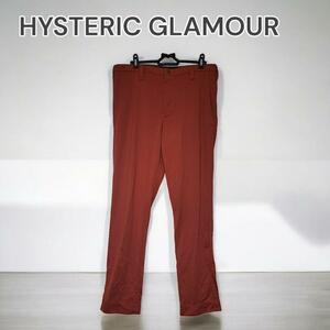 HYSTERIC GLAMOUR フィットパンツ グラフィック オレンジ