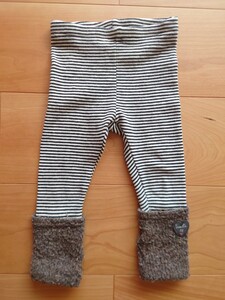 ニットプランナー knit planner ボーダーレッグウォーマー付スパッツ