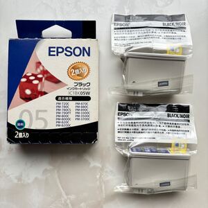 EPSON 純正インクカートリッジ IC1BK05W モノクロインクカートリッジ×2