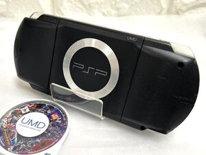 SONY ソニー Playstation Portable PSP-1000 本体 ブラック ソフト付 SDガンダム GGENERATION OVER WORLD fah 2K079