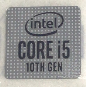 ■新品・未使用 ■10枚セット 十代目【CORE i5　10th】エンブレムシール【14*14㎜】送料無料・追跡サービス付き☆P080