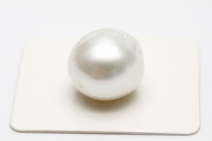 南洋白蝶真珠パールルース　16×15mm　ホワイトカラー