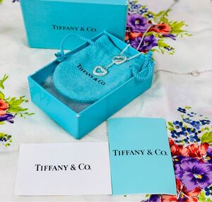 TIFFANY&COティファニー　ハート　ラリエット ネックレス SV 925 箱 保存袋付