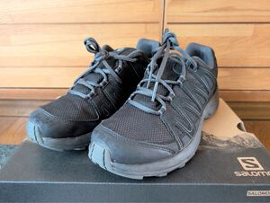 おまけ付 Salomon サロモン XA TICAO GTX チカオGTX ゴアテックス BK/BK/MG 25.5 トレッキングシューズ 箱あり