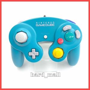 【美品】純正品 任天堂 ゲームキューブ コントローラー　DOL-003 エメラルドブルー Nintendo GameCube Official Controller emerald blue B
