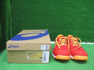 展示品【 asics / アシックス 】 WINJOB CP212 AC エレクトリックレッド×オレンジポップ 安全靴 26.5cm ※画像要確認商品※ 0932