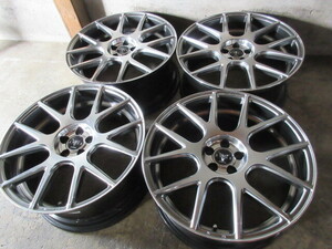 稀少サイズ19in/4本set!! WORK RYVER (19x8,5+45 5H/100) ローダウン プリウス カローラ ツーリング 86 ハチロク BRZ フォレスター XV WISH