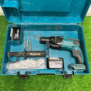 【中古品】『5-572』makita マキタ HR162D 16mm充電式ハンマドリル バッテリー 14.4v 2個 ねじ セット