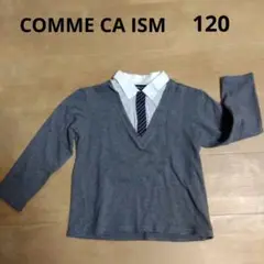 【COMME CA ISM】ネクタイ、重ね着風カットソー　120