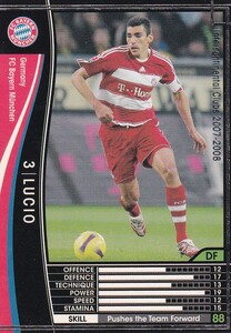 PANINI IntercontinentalClub 2007-2008 Bayern Munchen バイエルンミュンヘン　ルシオ　パニーニ　フットボールリーグ　165/336