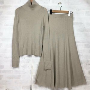 Mila Owen ミラオーウェン 22AW ニット セットアップ ロングスカート SIZE: 0 ベージュ LU632024012501