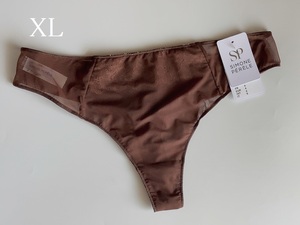 XL☆Simone Perele　シモーヌ ペレール　透かし模様　タンガ　茶