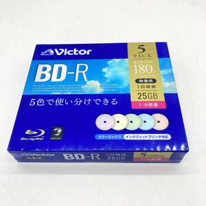 【新品未開封】Victor ビクター 録画用BD-R VBR130RPX5J1 5枚入り 25GB 180分 インクジェットプリンタ対応 カラーミックス