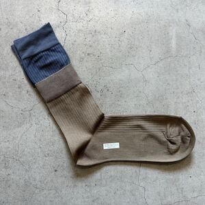 新品未開封 22aw SACAI サカイ / Layered Socks レイヤード ソックス / size 3 グレー カーキ 靴下