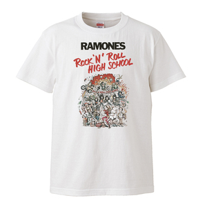 Ramones ラモーンズ Tシャツ ロックンロールハイスクール【Lサイズ 新品】検 バンドT ロックT パンク