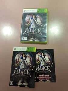 送料無料 初回特典付 Xbox360★アリスマッドネス リターンズ★used☆Alice Madness returns☆import Japan