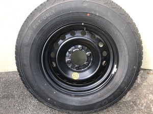 未使用品 FJ CRUISER GENUINE SPARE TYRE FJクルーザー純正スペアタイヤスチールホイール 7.5J +15 6H139.7 265/70R17 DUNLOPダンロップ1本