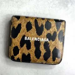 BALENCIAGA バレンシアガ エブリデイコンパクトウォレット レオパード