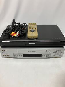 【セット】SONY ソニー VHS ビデオデッキ　SLV-R355 リモコン付き / Panasonic パナソニック DVD.HDDレコーダー　DMR-XE100 コード付き