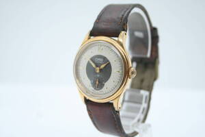 ★【良品/動作確認済】Vintage ORIS Small Second Hand-Winding 17J Black/Silver Dial Boys Watch 7312 オリス スモセコ 手巻 ★ W161