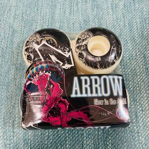 レア品　ARROW　skateboard　52mm 101A WHEEL　スケートボード　ハードウィール　クラゲ