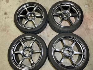 ADVAN Racing RG4 PCD100/5H 8J +47 タイヤホイール4本セット　225/40R18 カローラ 86