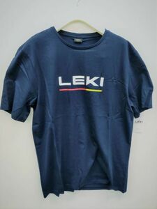 国内未発売の正規輸入・激レアアイテム！　LEKI　Tシャツ　Tネイビー　L（日本規格ではO相当）バーゲン価格！即決・現品限り　