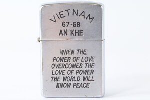 ZIPPO ジッポー ライター オイルライター シルバーカラー VIETNAM 67-68 喫煙具 喫煙グッズ 火花OK 0857-RY