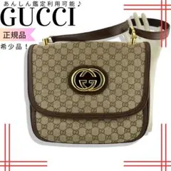 激レア　OLD Gucci 総柄　インターロッキングGG 　シェリーショルダー